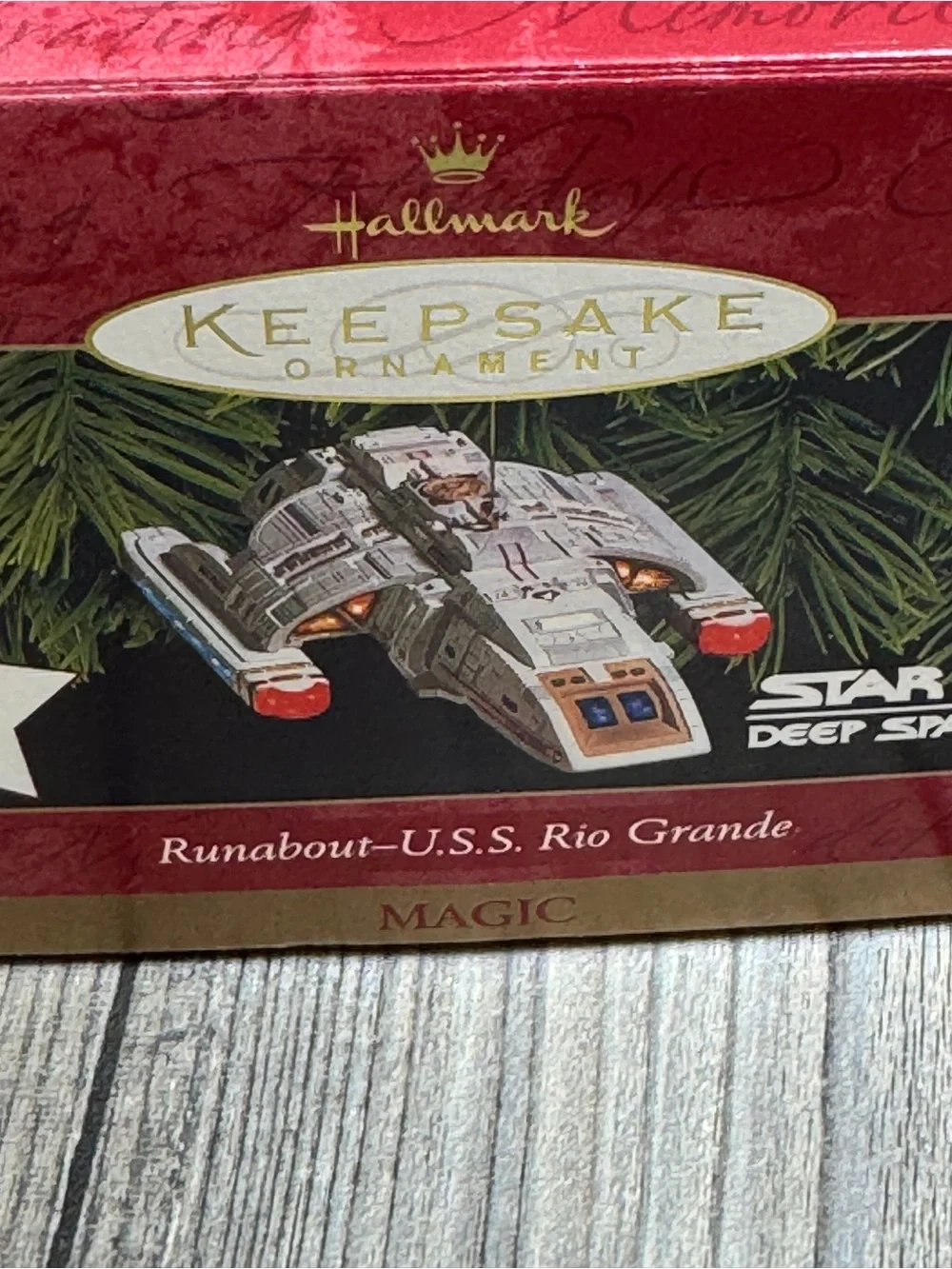 Vintage 1990s Hallmark Keepsake Star Trek Ornament (Lot 4x) RARE Blinking Lights